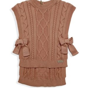 Gül Kurusu Örme Pamuklu Kazak Organik